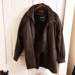 Tanners Avenue Dark Brown New Zealand Lamb Jacket Mens